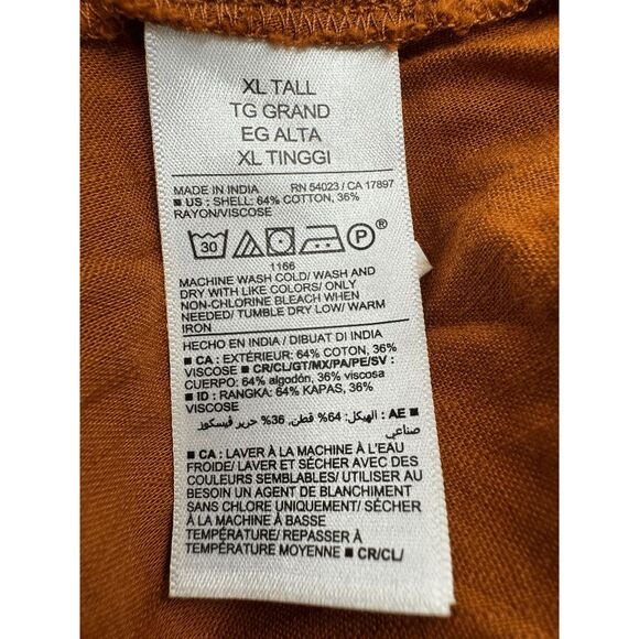 Old Navy Women's Tiered Button-Front Maxi Skirt - Oolong Tea XL Tall - Picture 4 of 8